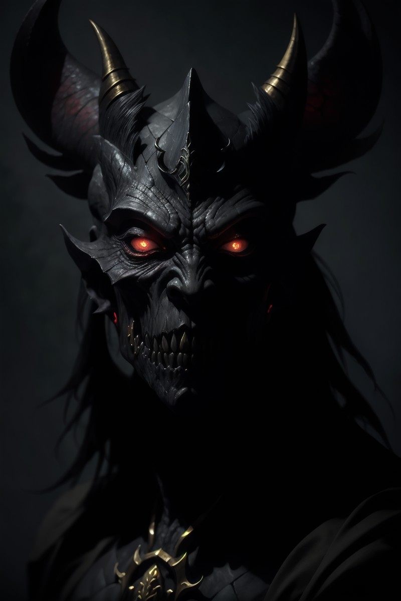 00086-1028419555-a closeup portrait of a demonic monster with black scales that invokes fear, d & d, fantasy setting, horror environment, morbid.png